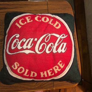 Coca Cola throw pillow